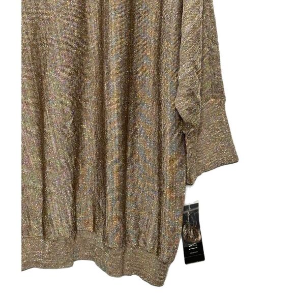 NWT woman’s gold shimmer top 2x INC International Concepts Woman, elegant - Picture 2 of 7